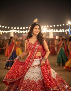 Trending Garba Style Retro Photo Prompt 2025