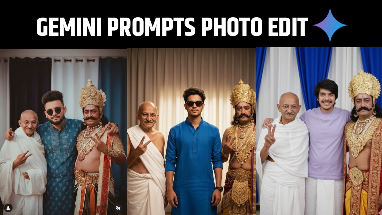 Mahatma gandhi ravan gemini prompts 2025