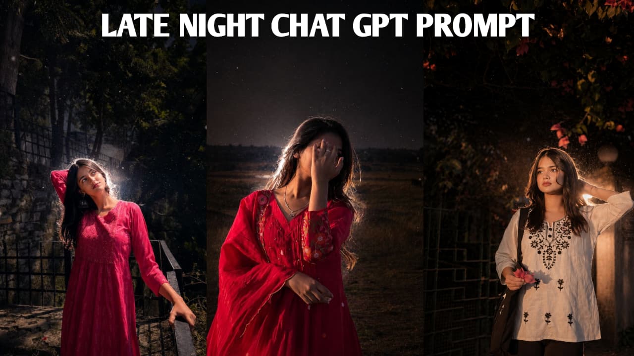 Late night cinematic glow | ChatGPT prompt